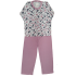 0350 Pijama Comprido Rosa com Borboleta Marinho 6 +R$ 59,00